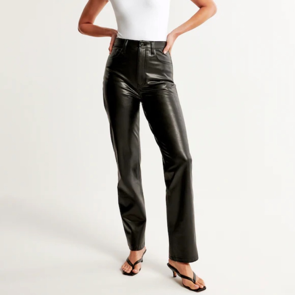 Abercrombie Vegan Leather 90s Pants